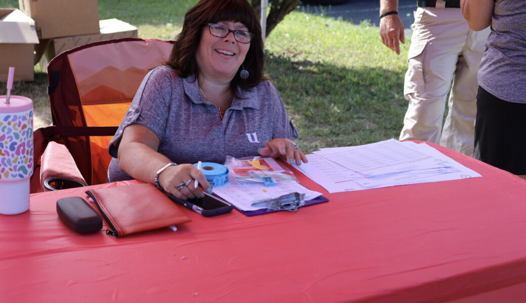 Golf event registration table