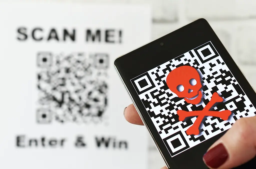 QR code fraud alert