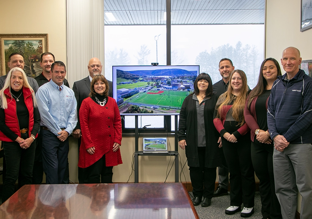 First United Bank & Trust makes turf field naming gift for Garrett College.