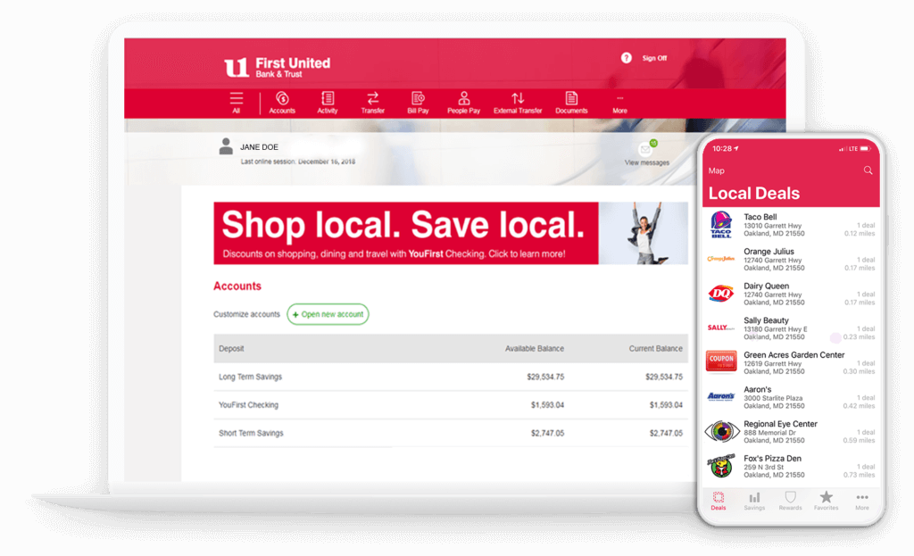 Digital Banking First United Bank & Trust